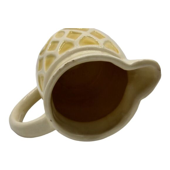 Robinson Ransbottom Vintage Cream & Yellow ~6" Pottery Pitcher Vase Planter - Picture 12 of 15